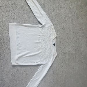 Express Size Small embellished ivory/white sweater
